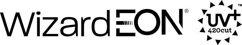 Novax WizardEON gözlük camı materyal logosu.